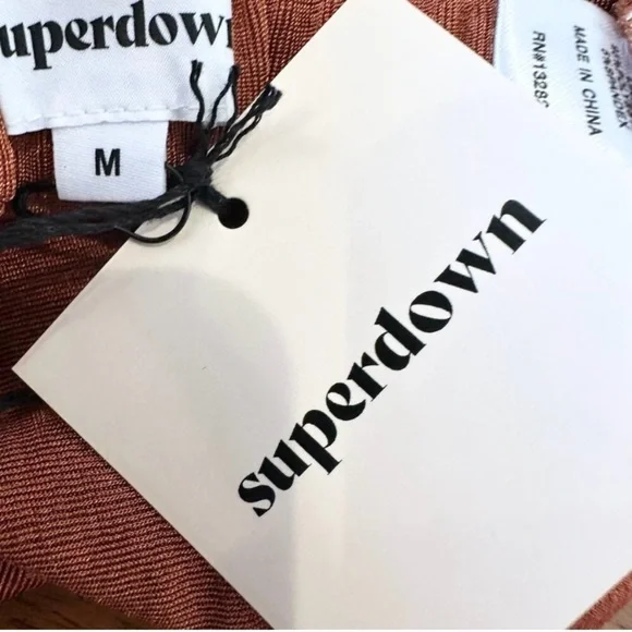 Superdown Irene Strappy Pant Set in Rust Size Medium - Picture 5 of 6